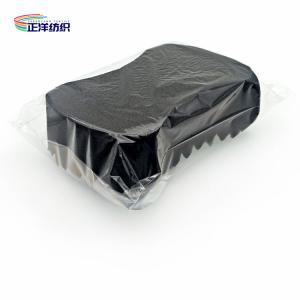 19x14x6cm Car Wax Applicator Pad Black PU Sponge Scratch Free Sawtooth