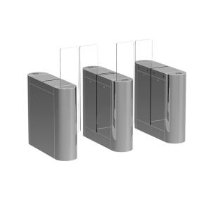 Anti Clipping BLDC Motor Acrylic Swing Turnstiles 100W Automatic Pedestrian