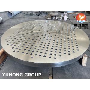 ASTM A182 F316L STAINLESS STEEL TUBESHEET HEAT EXCHANGER PART