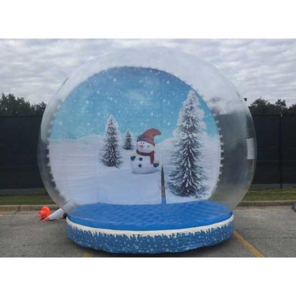 0.6mm PVC Tarpaulin Inflatable Christmas Snow Globes 3m Hot Air Welding