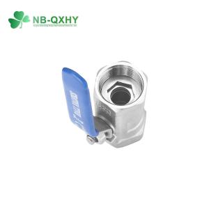 China One Piece Ss Ball Valve High Temperature Resistant with Ss or PVC Handle in All Sizes on sale