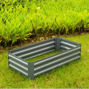 blunt edges 4ft Galvanized Steel Raised Garden Bed