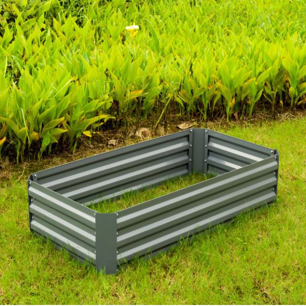 Quality blunt edges 4ft Galvanized Steel Raised Garden Bed wholesale