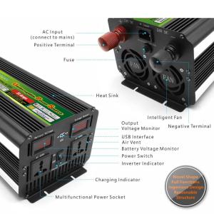 CE 5000W 24V Modified Sine Wave Power Inverter DC/AC Fan Cooling