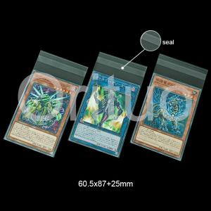 Cheap CPP Sealable Top Loading Card Sleeves 60x87mm Extral Clear PP for sale