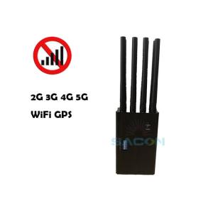 Cheap 2G 3G 4G WiFi 8 Antennas 20m Mobile Phone Blocker Jammer for sale