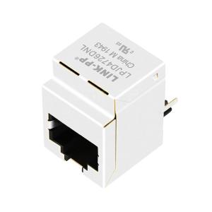 China Halo HFJV1-E1G11RL Compatible LINK-PP LPJD4726DNL Vertical RJ45 Connector with 1000 Base-T Integrated Magnetics Without Leds on sale