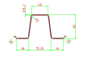 Hat Profile Cold Roll Forming Machine Chain Driving 550mm Steel Coil Width