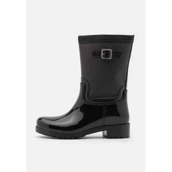 Quality Ladies Pvc Tall Garden Boots Waterproof Rain Boots With Solid Pvc Upper Buckled Trims wholesale