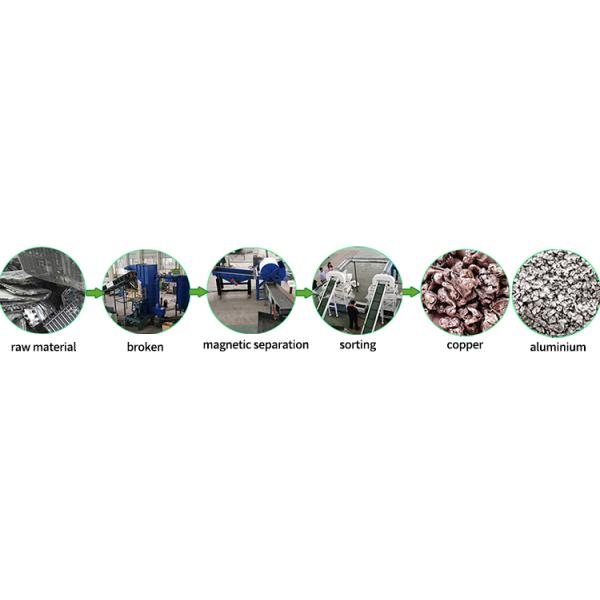 Good Product Waste Copper And Aluminum Radiator Separator Machine with 2000kg Capacity