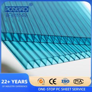 Anti UV Coating Soundproof Transparent Double Wall Polycarbonate Sheet Clear