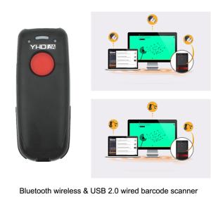 2D Wireless Mini Barcode Scanner For Inventory Bluetooth Lightweight
