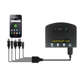 7.4V 2600mAh Portable Solar Lights Ground Mounting Off Grid Solar Kit