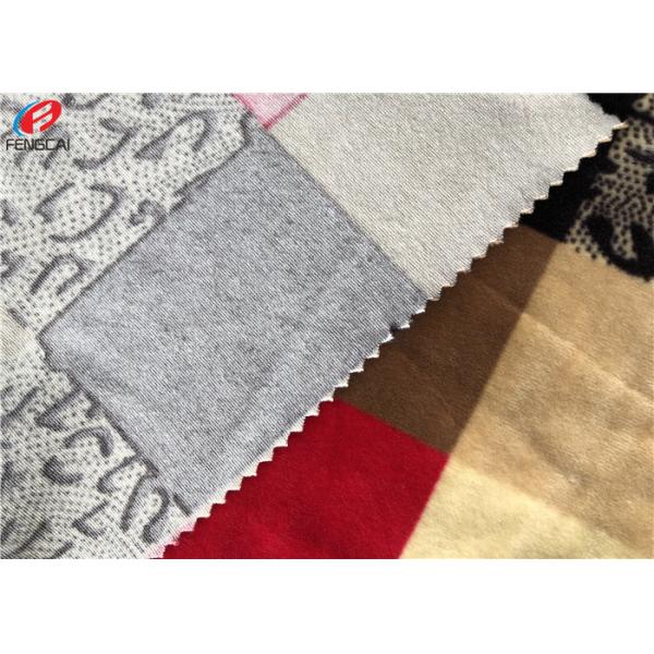 Polyester Spandex Velvet Upholstery Fabric 4 Way Stretch Super Soft Minky Home Textile Fabric