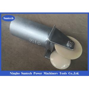 China Bell Mouth 100mm Nylon Wheel Cable Pulling Rollers on sale