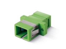 Low Insertion Loss SC Fiber Optic Adapters Flange Ceramic And Phosphor Bronze