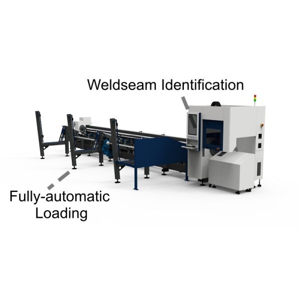 Quality Weldseam Identification Fully Automatic Loading Metal Tube Laser Cutter Water Cooling wholesale