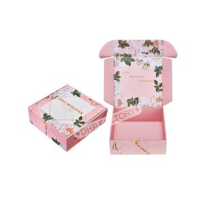 Custom Made Pink Cardboard Mailer Boxes Gift Shipping Boxes Stylish