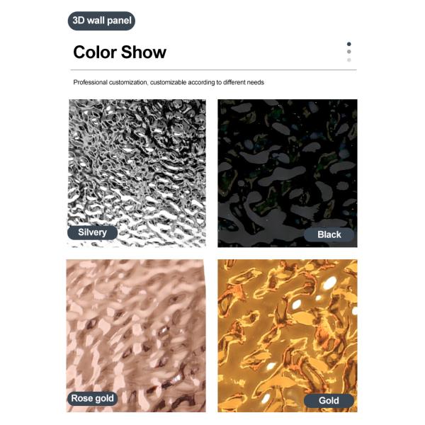 Water Ripple Panel 1220*2440*5/8mm Flame Retardant Bamboo Charcoal Wood Eco-Friendly 3D Water Ripple Bamboo Charcoal Wood Veneer For TV Background