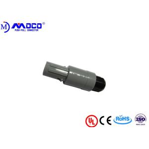 1P 5 Pin Circular Connector Push Pull For Endoscopic Technology With Black Nut