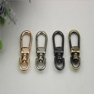 Multi-color provide zinc alloy handbag 8 mm d shape nickel color strap snap hook