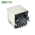 RJ45 Network Port Socket 180 Degree In-Line Interface 10P8C Connector Without