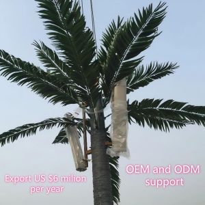 Solar Powered Bionic Tree Tower Custom Design Multi Antenna For Urban Edge