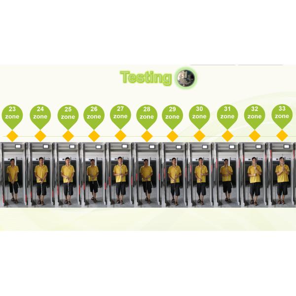 300 Sensitivity Level 33 Zones Door Frame Metal Detector With 100 Frequencies