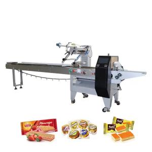 Servo Motor Temperature Control Frequency Conversion Flow Wrapping Machine with