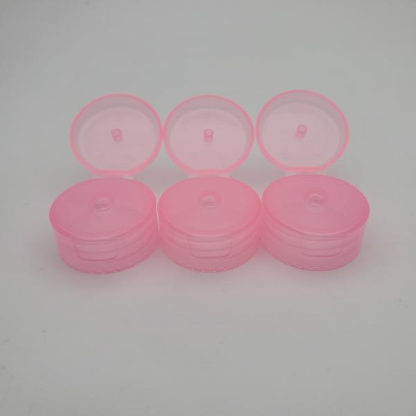 32 MM Shampoo Bottle Plastic Flip Top Cap Pink lotion Bottle Cap