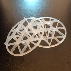 China Plastic Snowflake Ring Tower Packing 90mm For Chlorine and Bromine Production Plants on sale