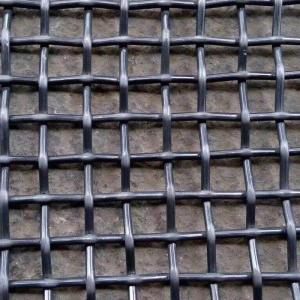 OEM Crimped Woven Vibrating Screen Crimped Wire Mesh Square Hole