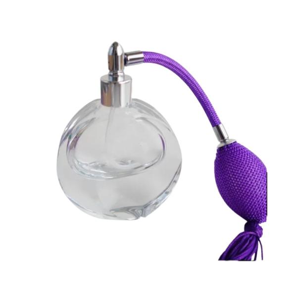 Quality perfume bottle 50-170ml  recycled glass bottles black blue red pink green cap plastic and metal roll frog wholesale