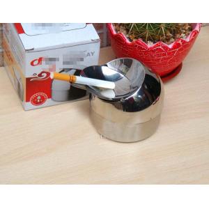 Stainless Steel Cigarette Ashtray Lid Silver Windproof Penguin Shade