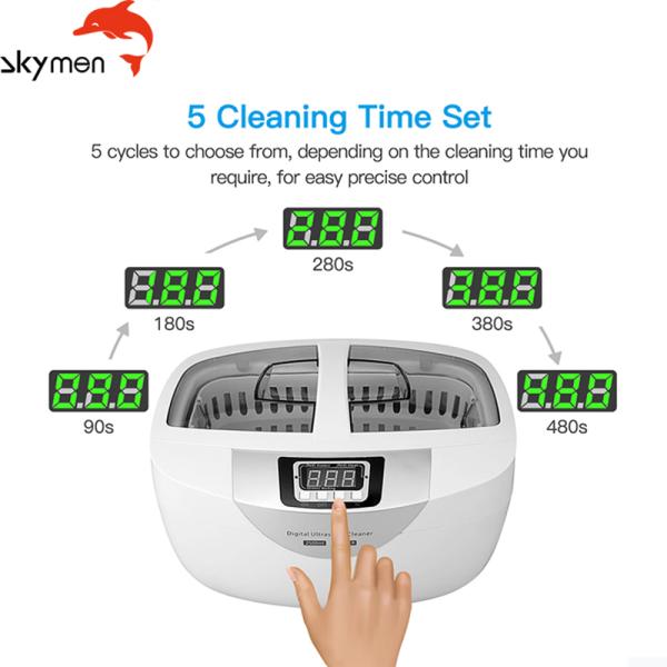 2.5 Liter Ultrasonic Bath Cleaner 40KHz 70W Skymen JP-4820 For Brass Cartridge Cases
