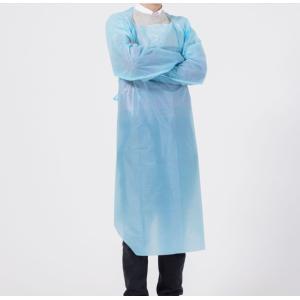 CPE disposable waterproof isolation gown CPE gowns with thumb loop