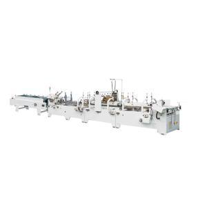 Servo Motor Control Carton Folding Gluing Machine , Automatic Folder Gluer