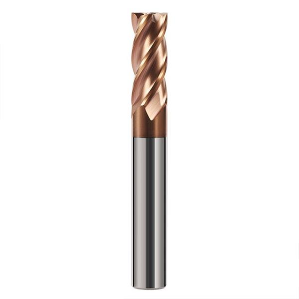 0.6um Grain Size Tungsten Carbide End Mill with 1-20mm Cutting Diameter and 55