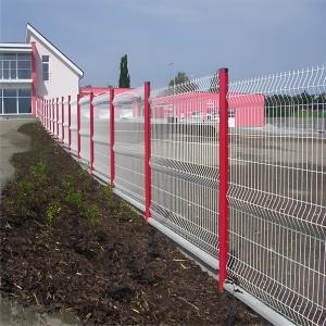 Metal 1.8M 3D Curved Wire Mesh Fence , Welded Garden Wire Mesh Fence