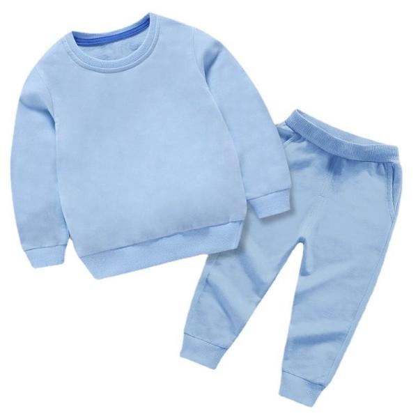 Quality Children'S Outfit Sets Solid Color Sweater Sets Children'S Cotton Two Piece wholesale