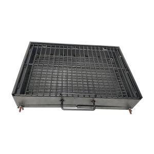 Carbon Steel 1.0mm Foldable Charcoal BBQ Grill With Grid