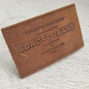 Custom Original Leather Patches Sew on Jeans Jacket PU Leather Patches for