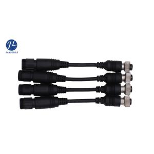Waterproof Shielded Reverse Camera Cable With 4 Pin Female To 6 Pin Female Plug