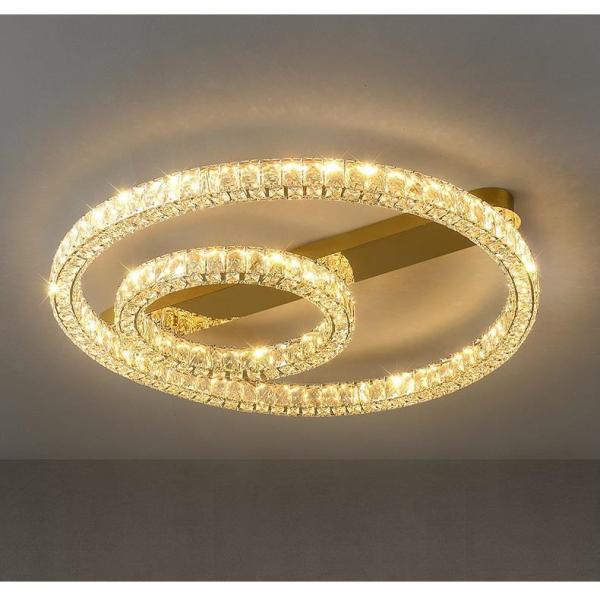 Luxury Ring Ceiling Lamp Modern Bedroom Living Room Crystal Ceiling Lamp(WH-CA-100)