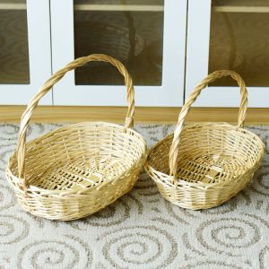 OEM Large Gift Basket Bread Flower Picnic Handmade Woven Custom Straw Wicker