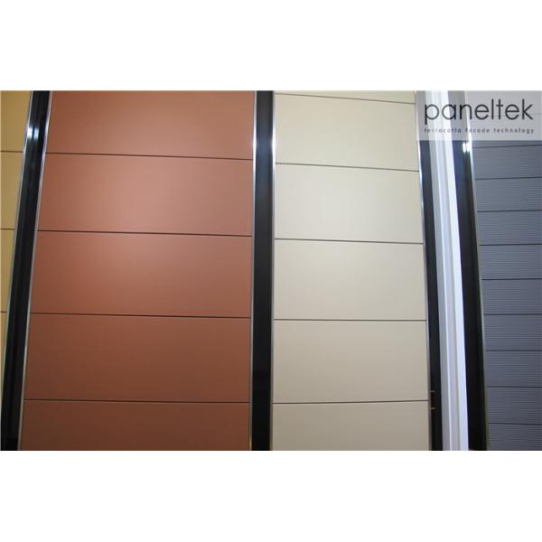 Quality Classic Color Terracotta Facade Panels With Heat Preservation Function wholesale