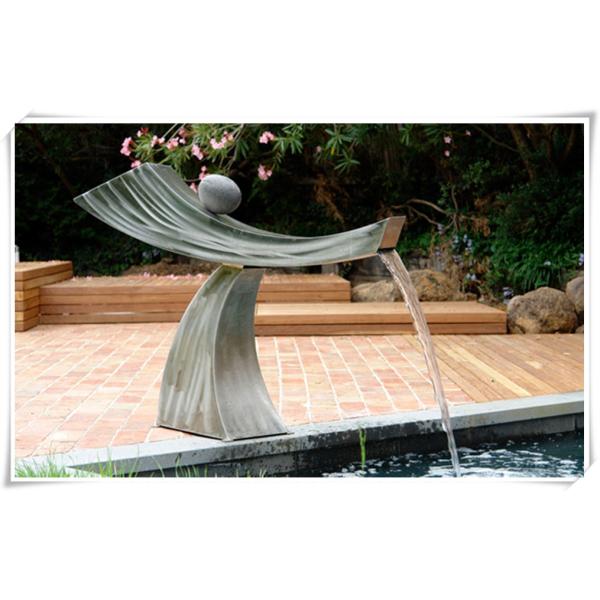 Quality Pool Ornaments Waterfall Fountain , Stainless Water Feature For The Garden wholesale