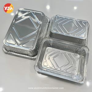 300ml 1000ml Silver Tin Foil Serving Trys Food Packing Foil Container With Lids