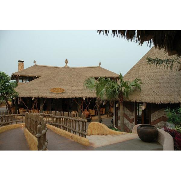 Artificial Synthetic Simulation Thatch Roof Material for Thatched Roof 500*500mm