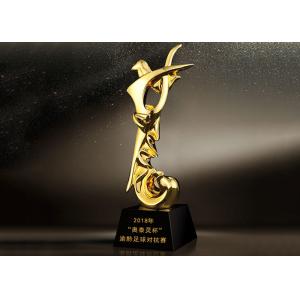 Poly Resin Material Award Cups Trophies With Abstract Figure Design